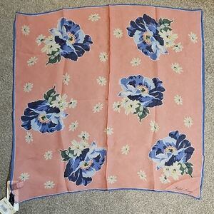 Ralph Lauren Pink and Blue Floral Scarf